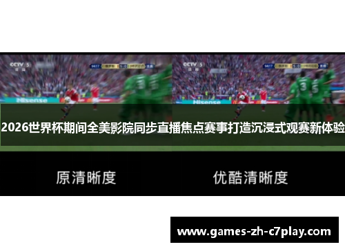 2026世界杯期间全美影院同步直播焦点赛事打造沉浸式观赛新体验